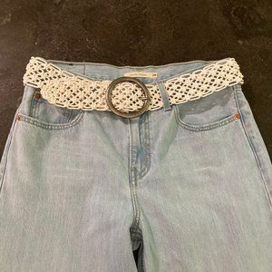 Retro Macramé  2" Wide Belt 40" Long